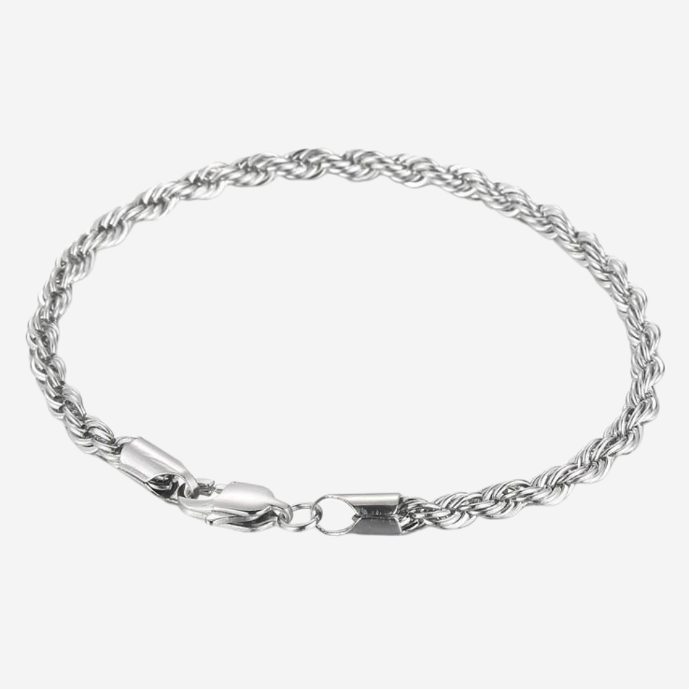 Twist Rope Armband Czarina Silber 21 cm