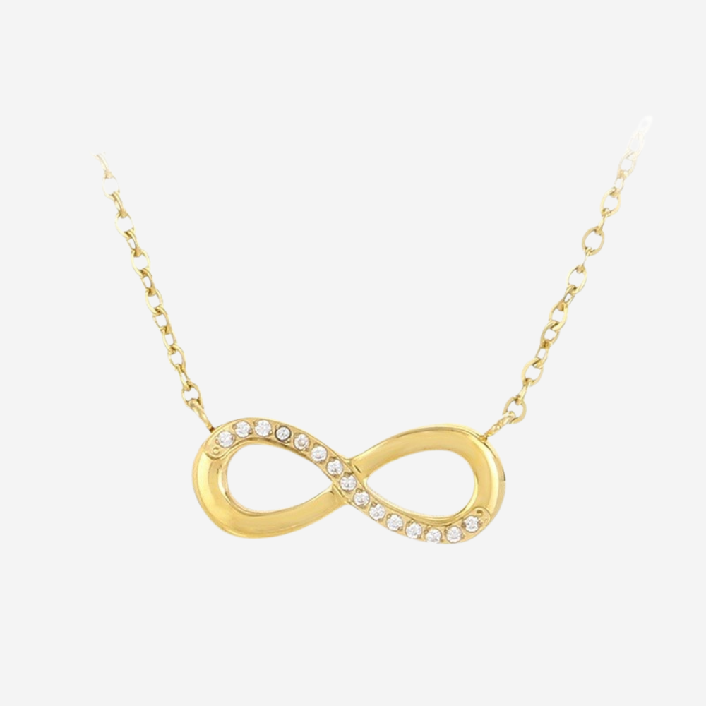 Minimalistische Infinity Halskette Czarina Gold