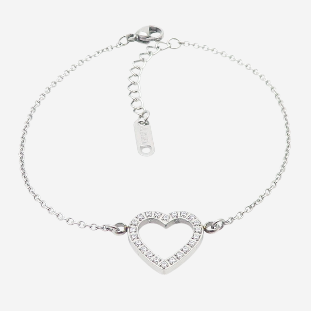 Herzform Love Armband Czarina Silber