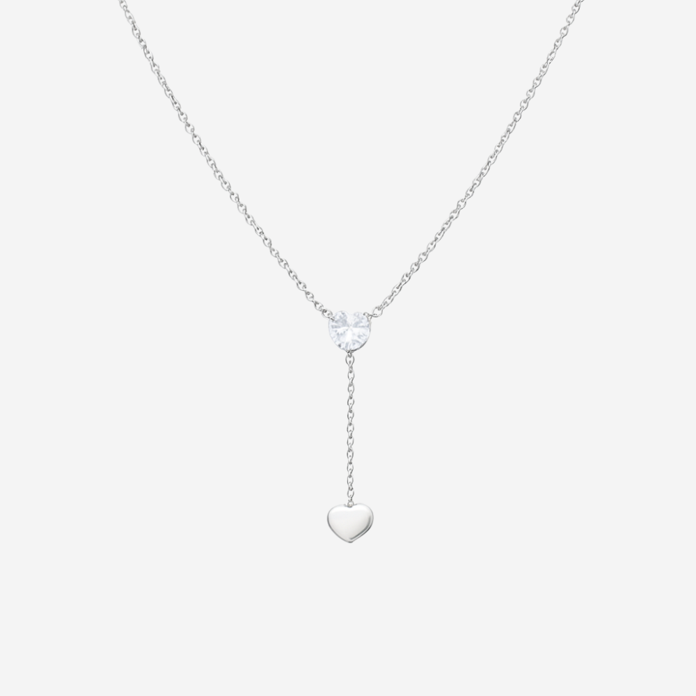 Herz Y-Halskette Czarina Silber