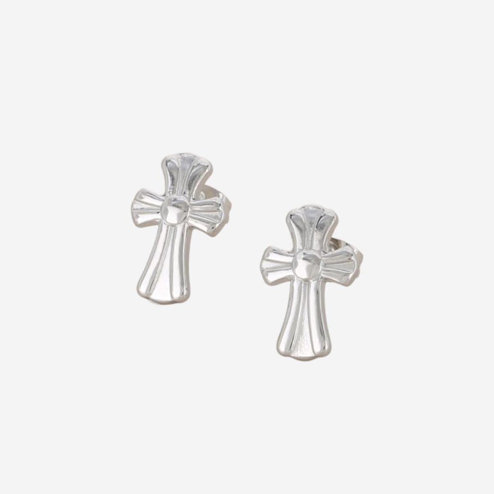 Kreuz Ohrstecker VC Czarina Silber