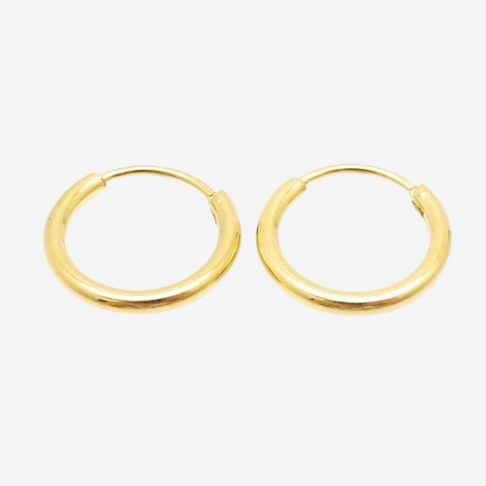 Klassische Creolen Czarina Gold 16 mm
