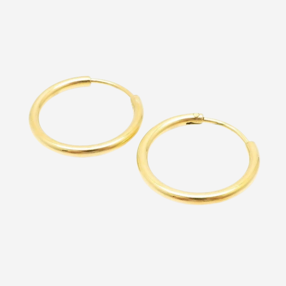 Klassische Creolen Czarina Gold 19 mm
