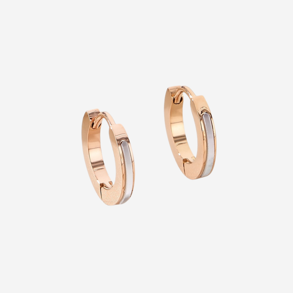 Golden Line Creolen Czarina Roségold