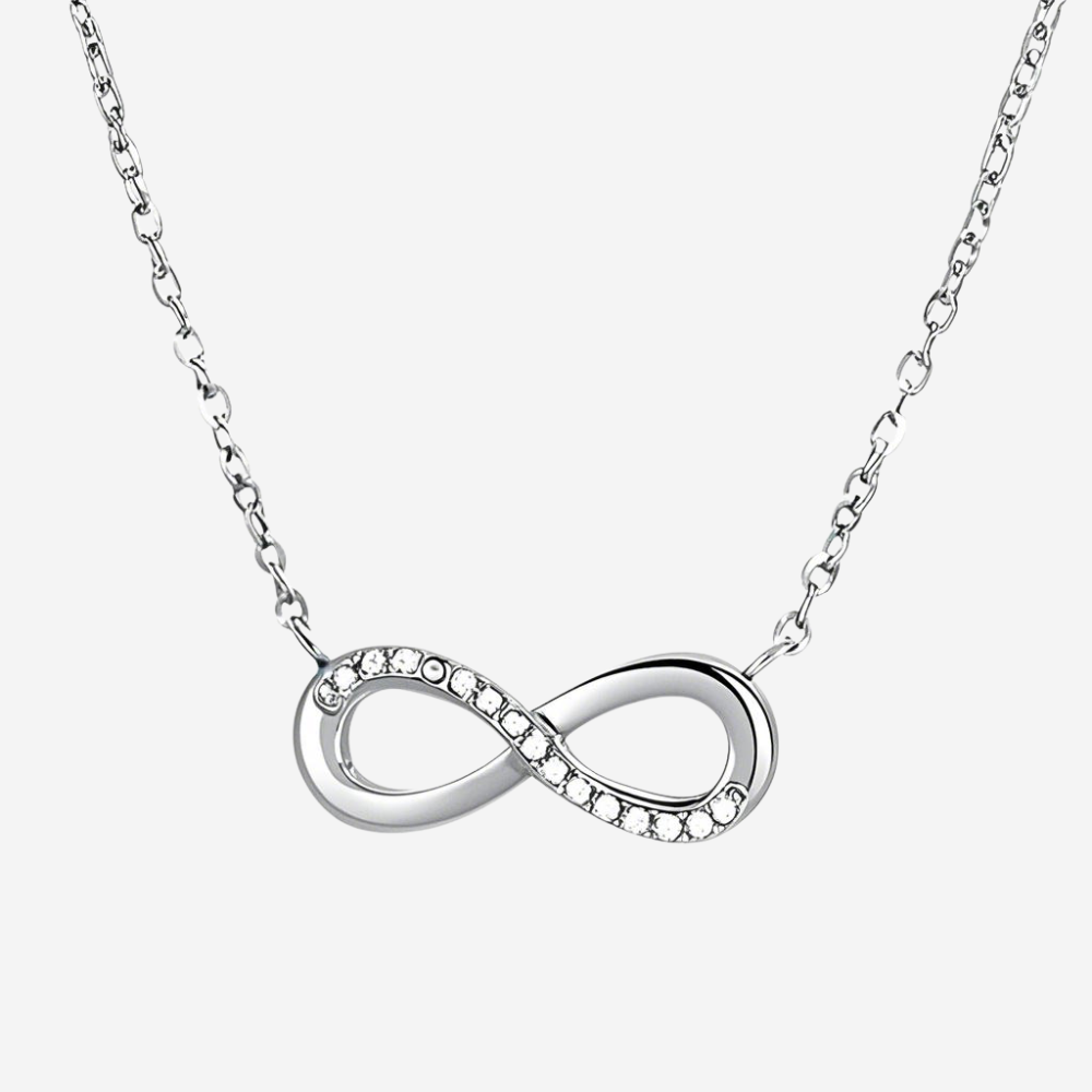 Minimalistische Infinity Halskette Czarina Silber