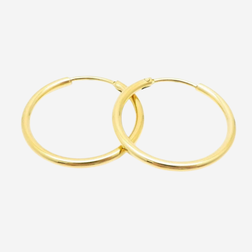 Klassische Creolen Czarina Gold 24 mm