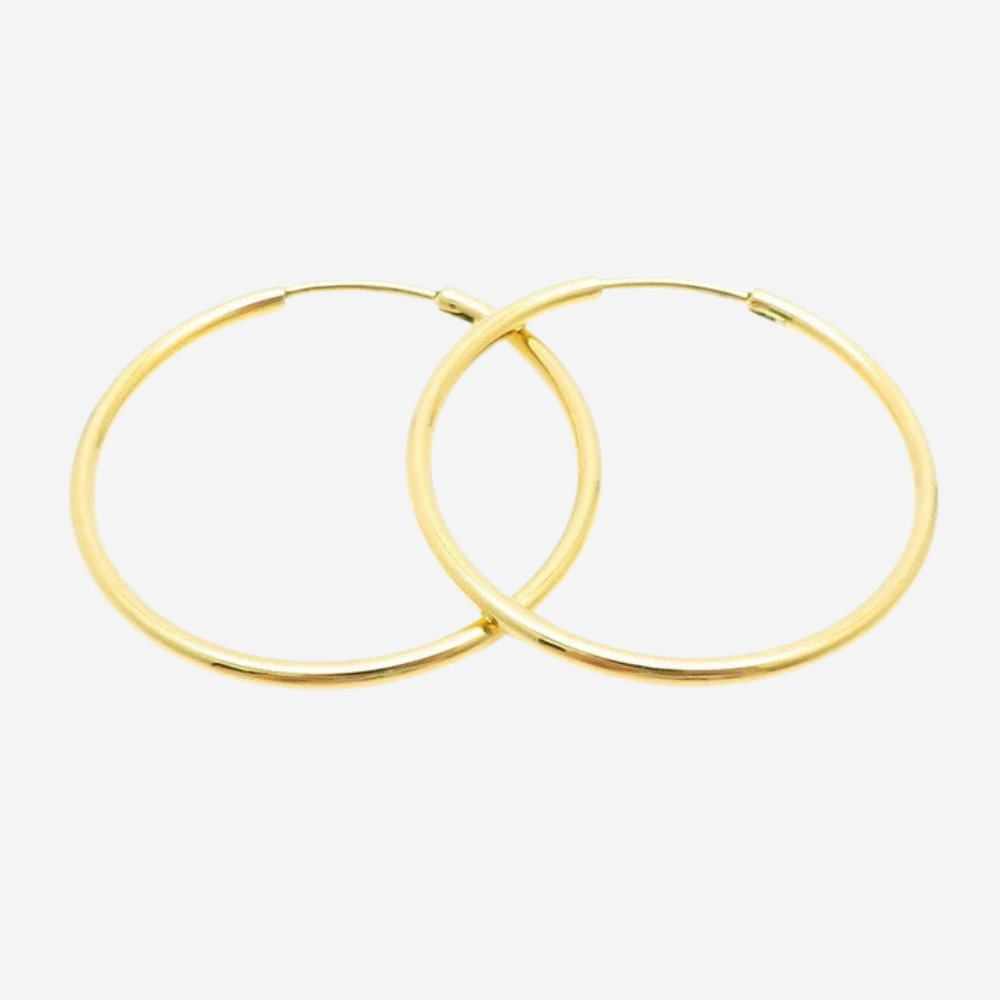 Klassische Creolen Czarina Gold 34 mm