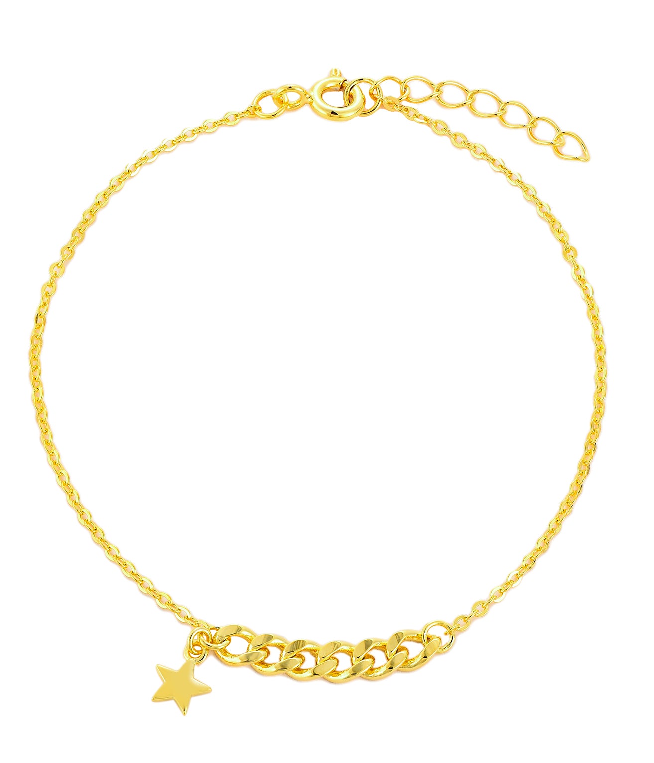 Stern Gold Armband Armband Sterlingsilber