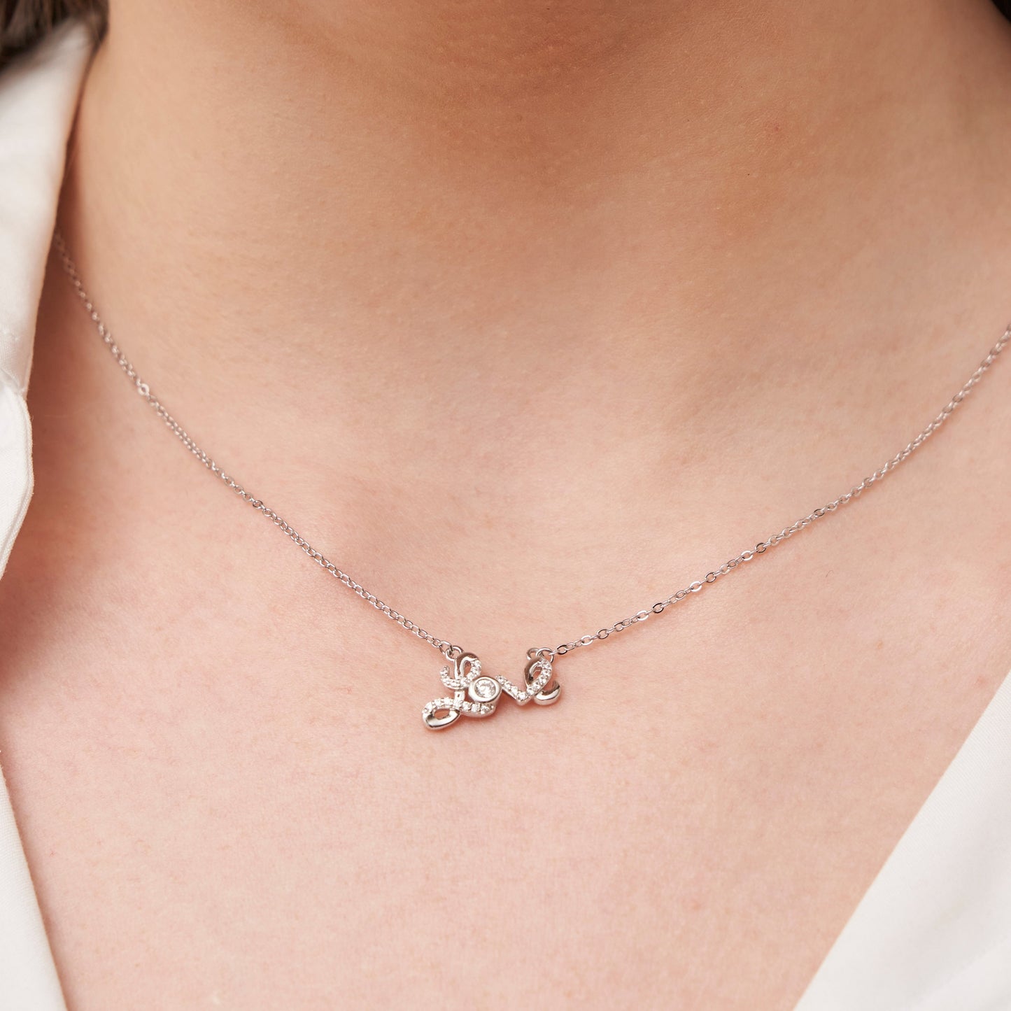 Love Zirkonia Halskette Halsketten Czarina Jewellery