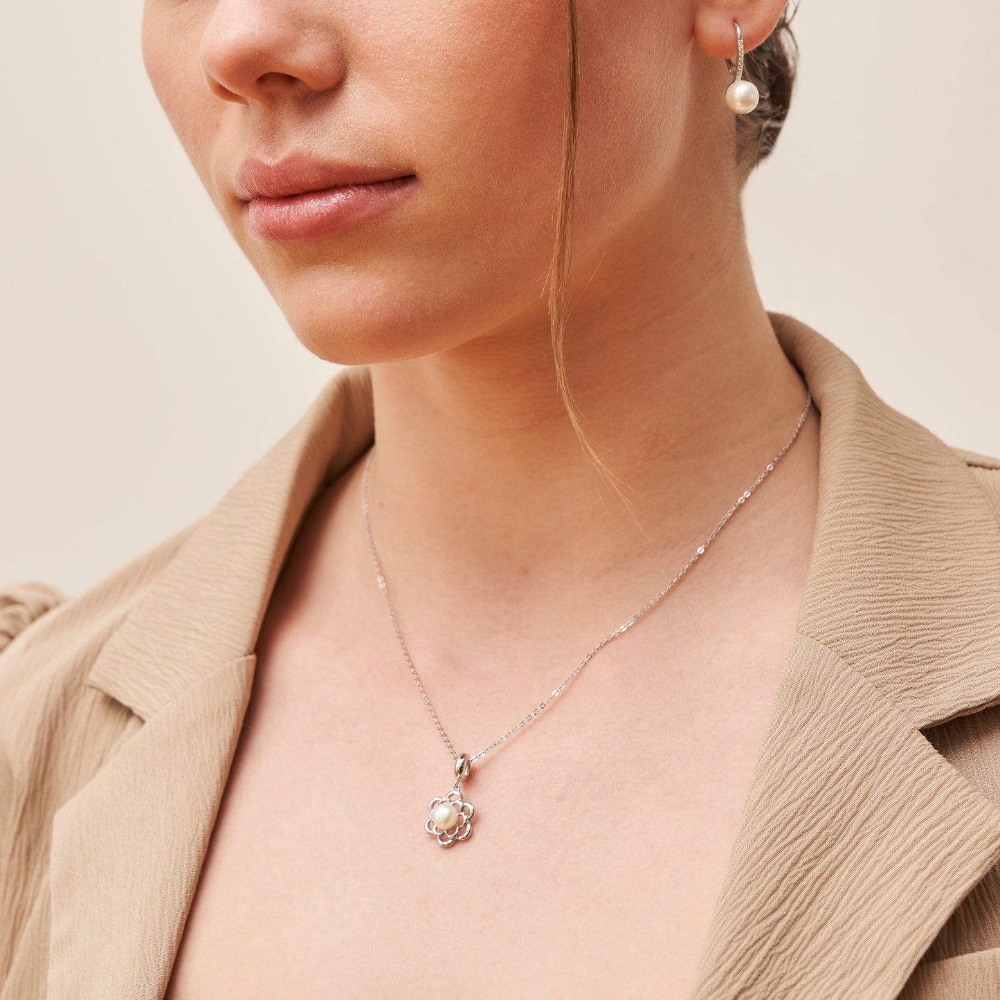 Blumenperlen Halskette Halsketten Czarina Jewellery