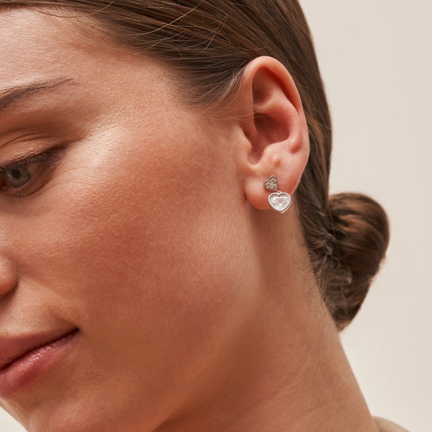 Doppel Herz Ohrringe Ohrringe Czarina Jewellery