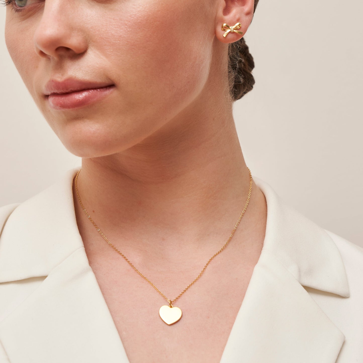 Herz Gold Halskette Halsketten Czarina Jewellery