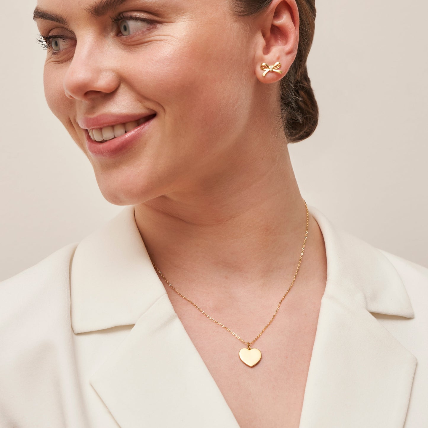 Herz Gold Halskette Halsketten Czarina Jewellery