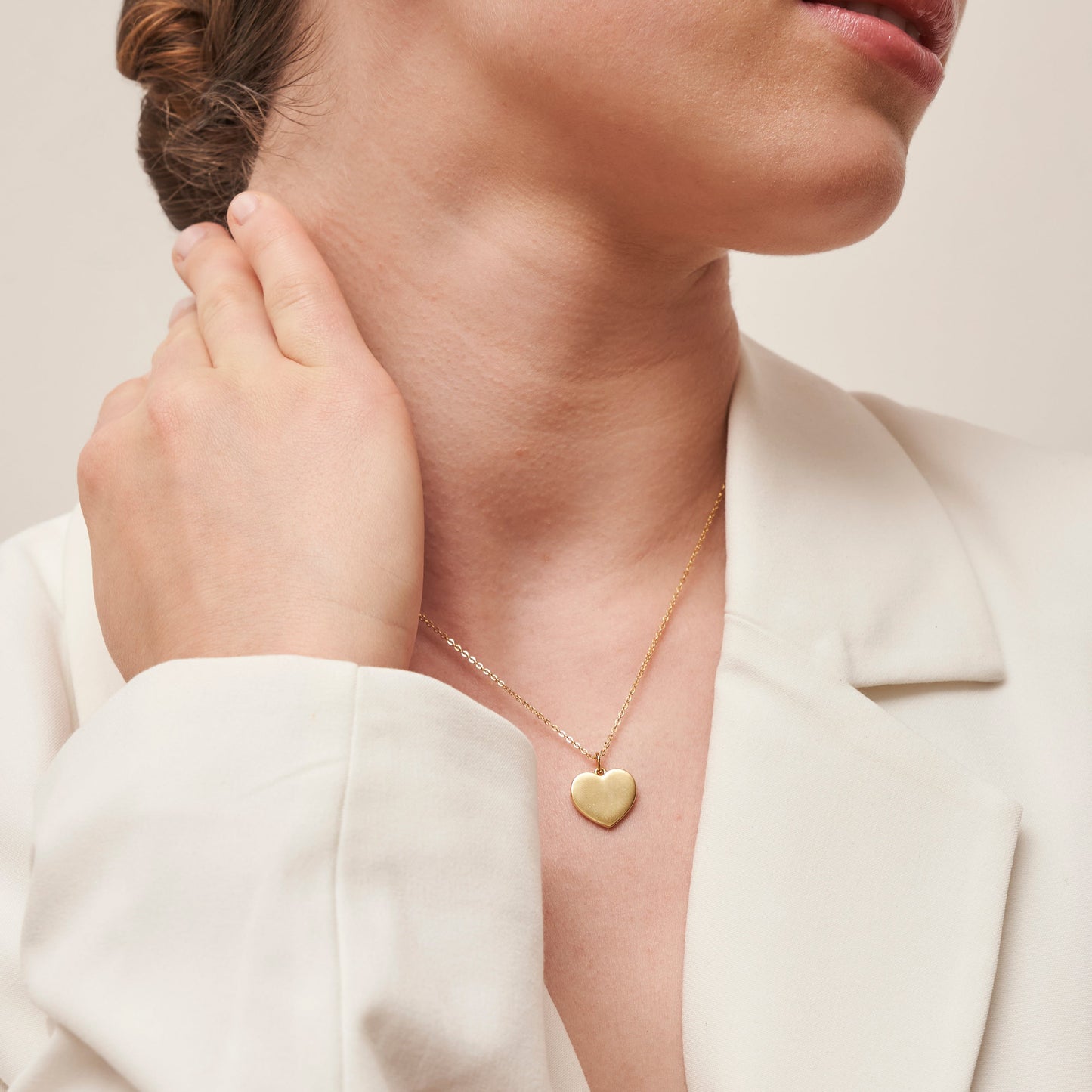 Herz Gold Halskette Halsketten Czarina Jewellery
