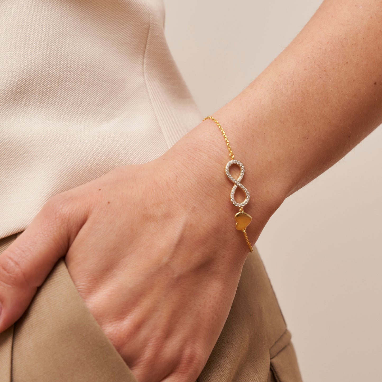 Unendlich Gold Armband Armband Czarina Jewellery
