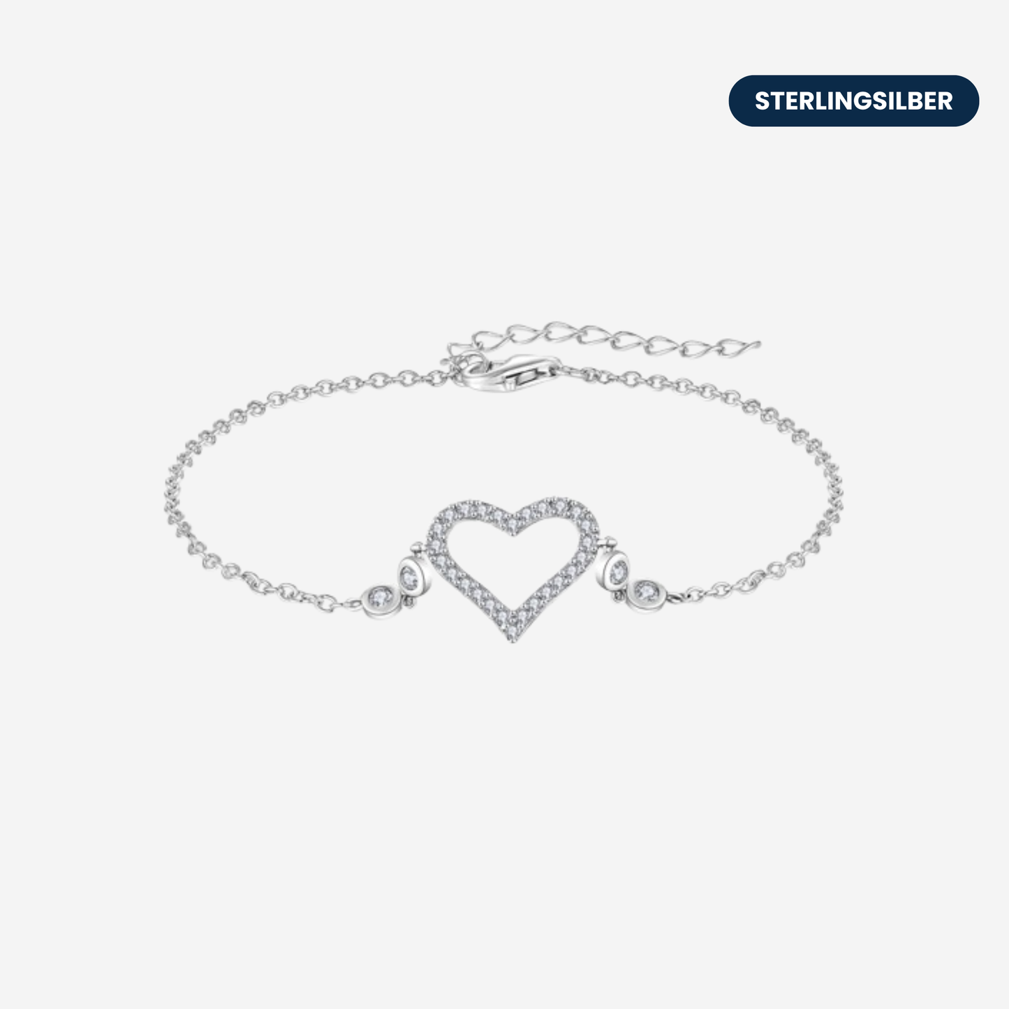 Amélie Heart Armband Armband Sterlingsilber