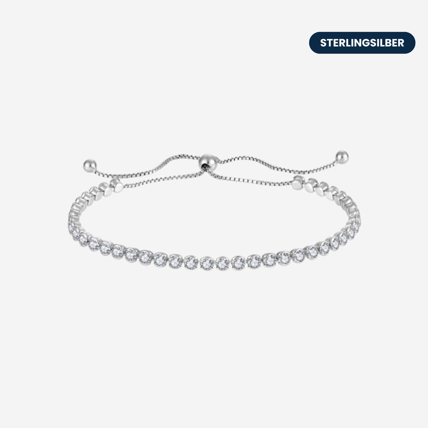 Lumière Tennis Armband Armband Sterlingsilber
