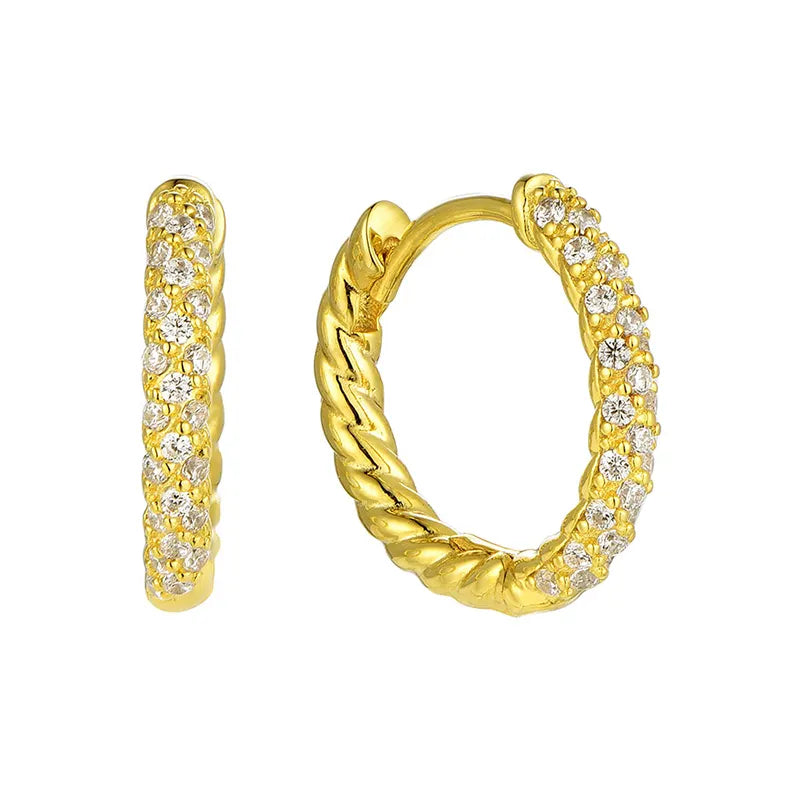 Pavé Gold Ohrringe Ohrringe Czarina Jewellery
