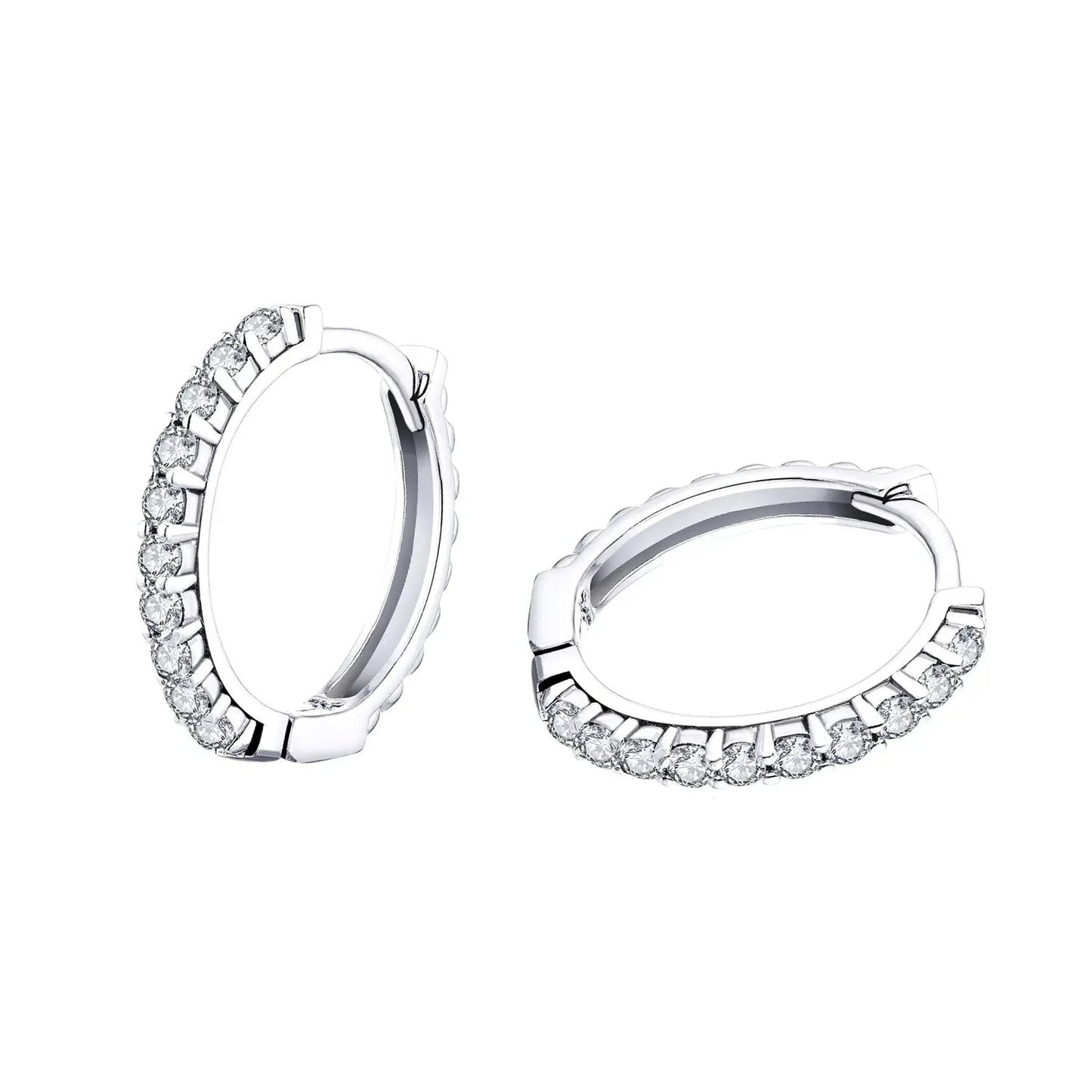 Pavé Silber Ohrringe Ohrringe Sterlingsilber