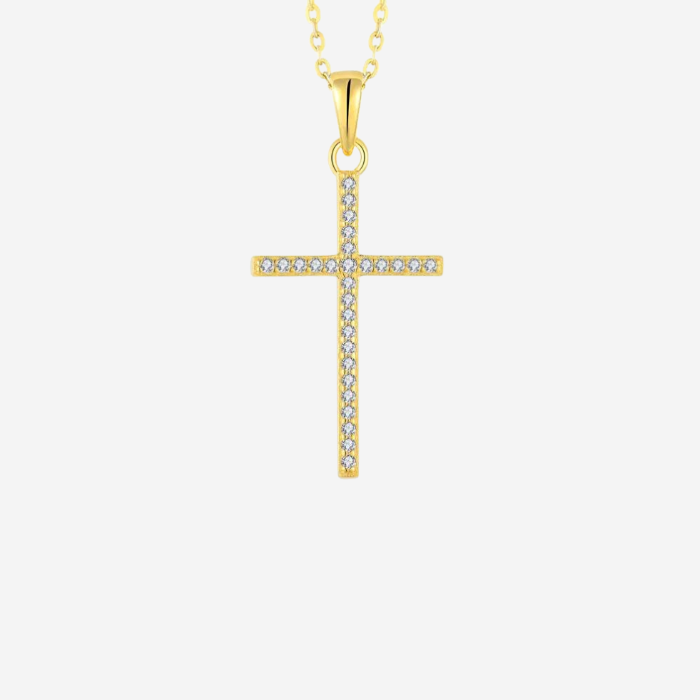 Gold Kreuz Halskette Halsketten Czarina Jewellery
