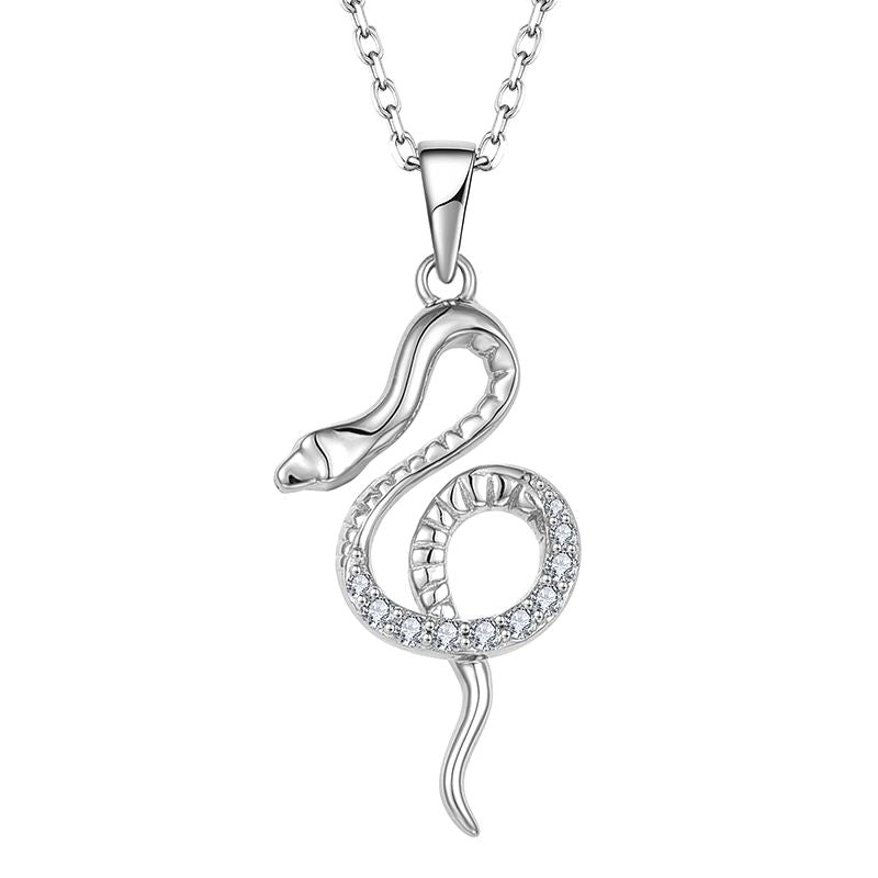 Serpentina Schlangen Halskette Halsketten Sterlingsilber