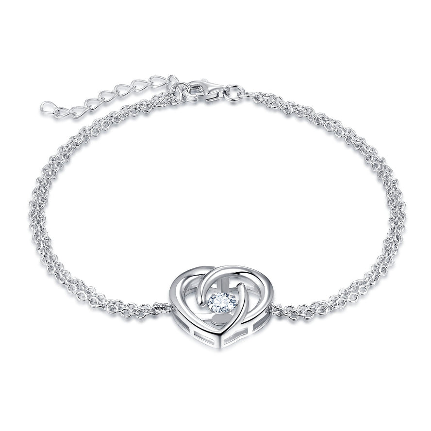 Eternal Heart Armband Armband Sterlingsilber
