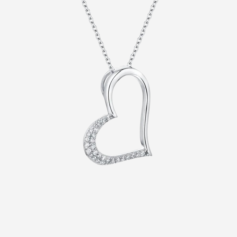 Herz-Liebe Halskette Halsketten Sterlingsilber