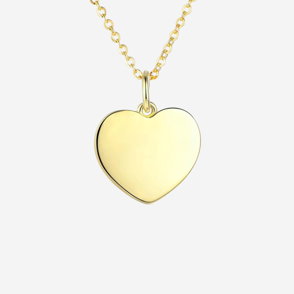 Herz Gold Halskette Halsketten Sterlingsilber