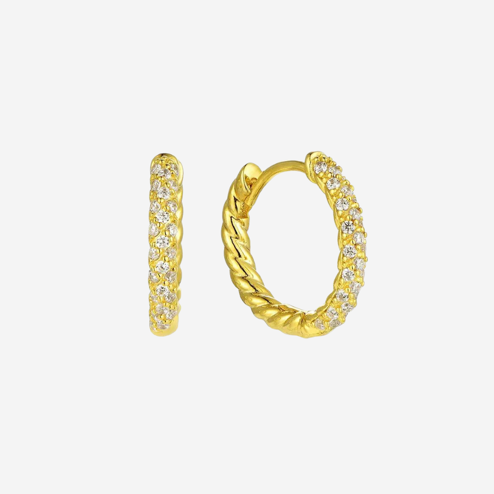 Pavé Gold Ohrringe Ohrringe Czarina Jewellery