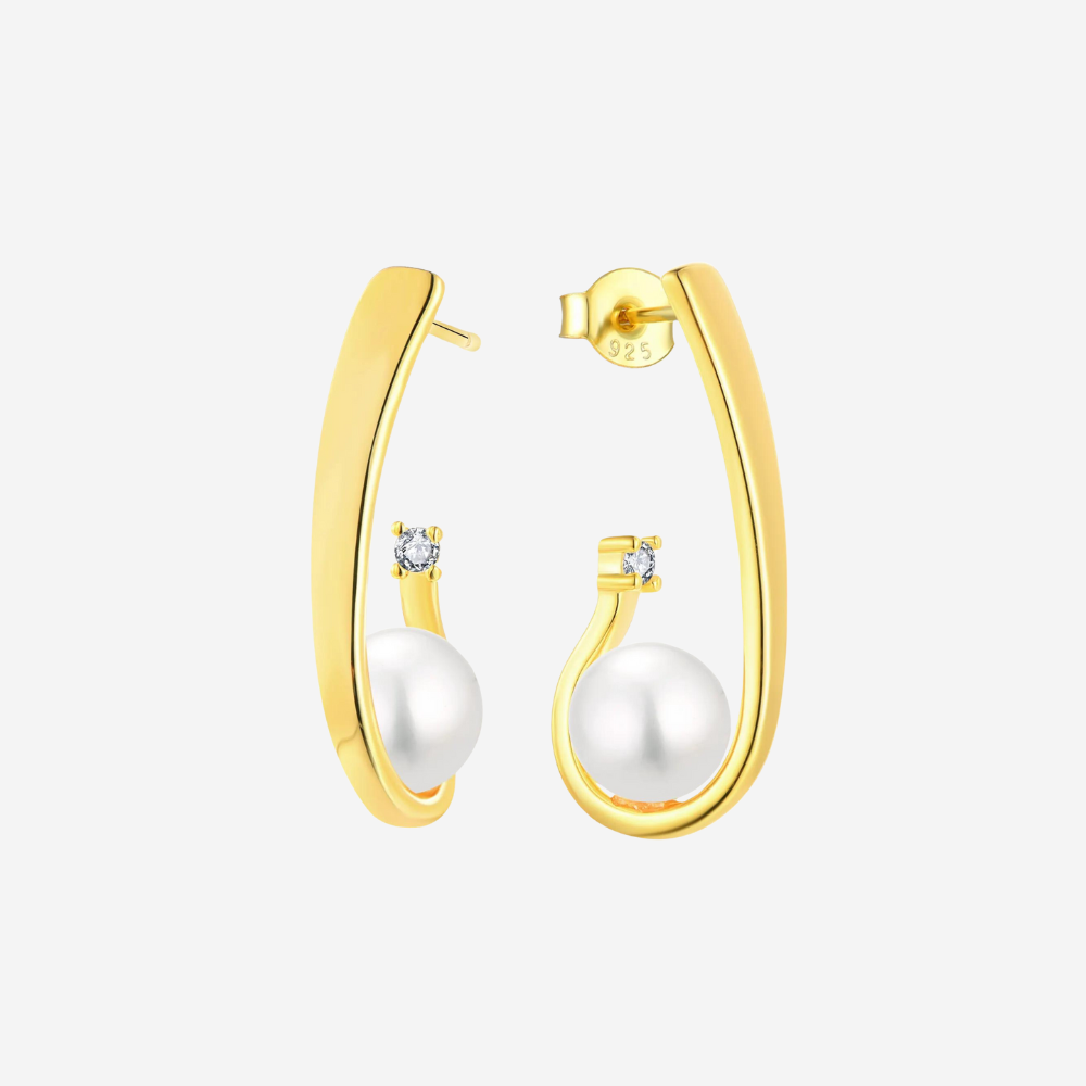 Perlenbogen Ohrringe Ohrringe Sterlingsilber