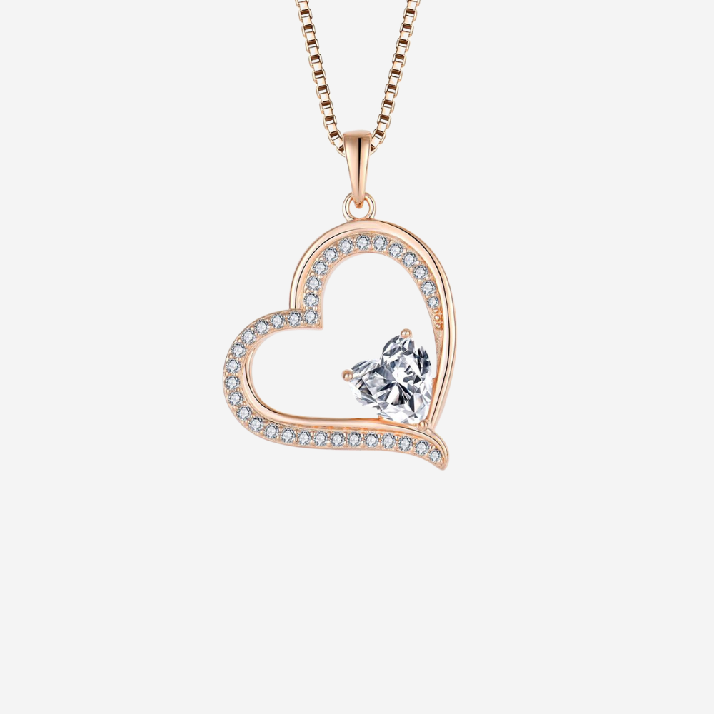 Rosé Herz Halskette Halsketten Czarina Jewellery