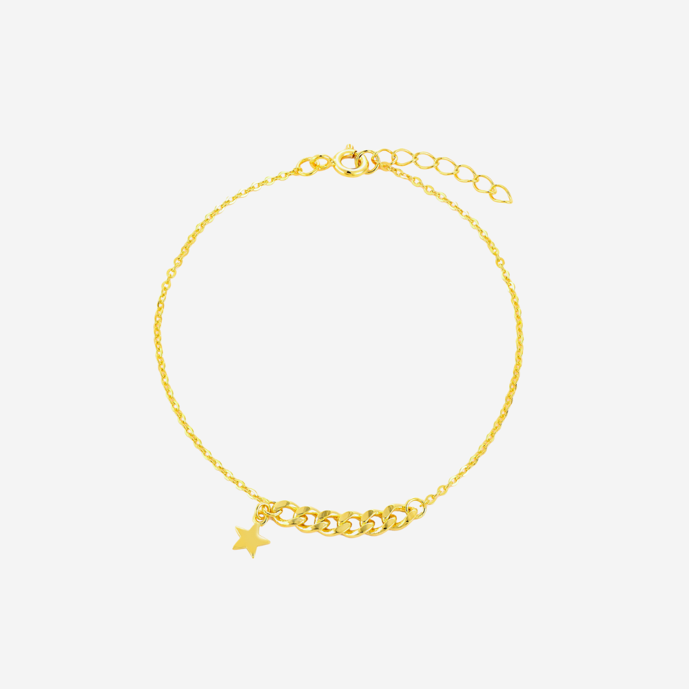 Stern Gold Armband Armband Sterlingsilber