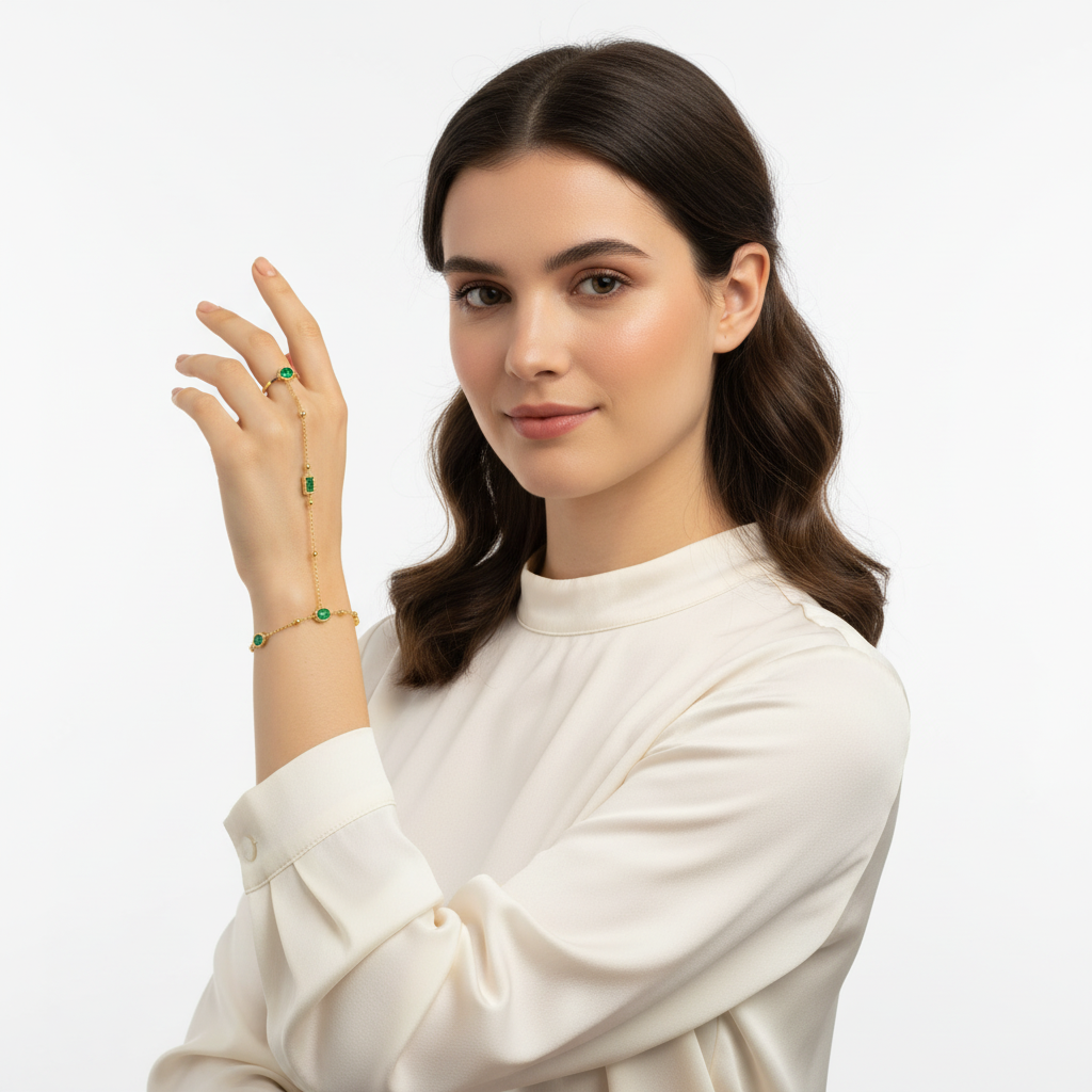 Handkettchen mit Ring Czarina