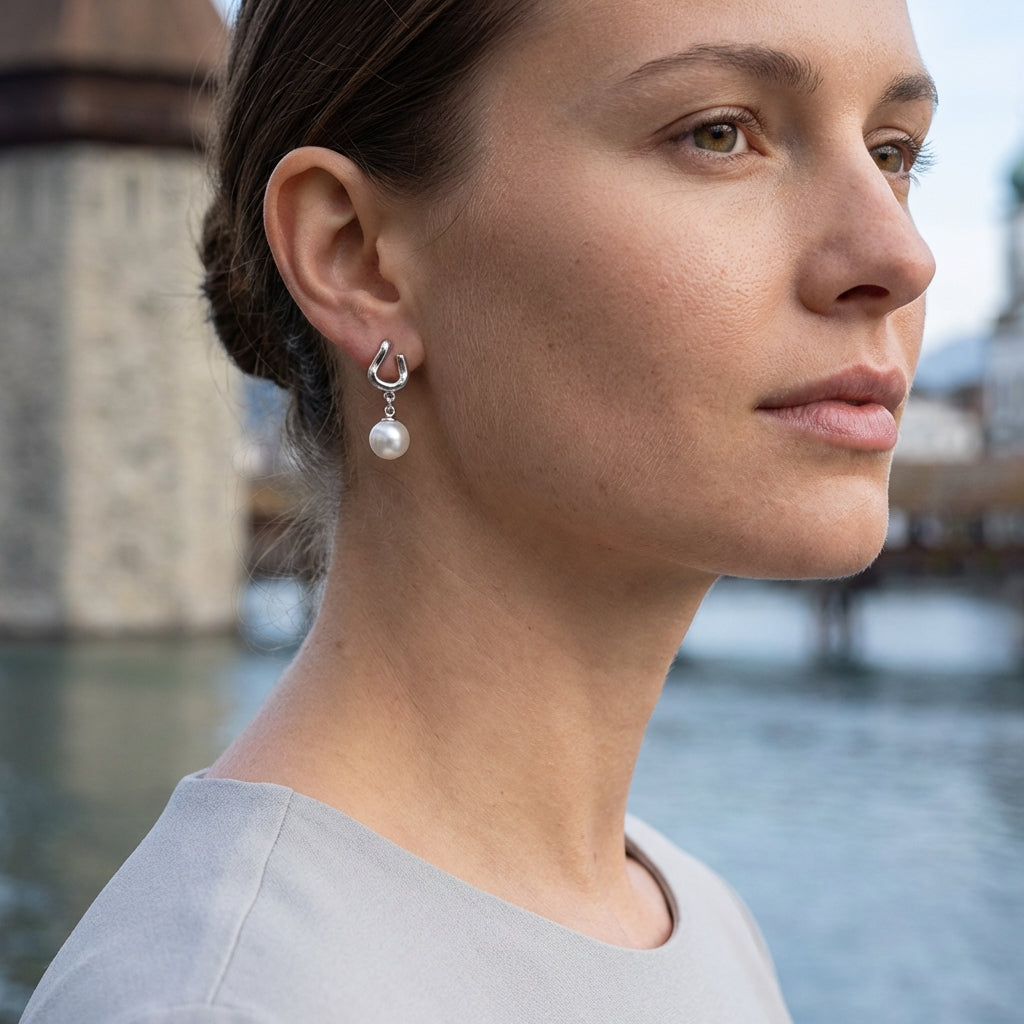 Perlenhänger Ohrring Ohrringe Wasserfest