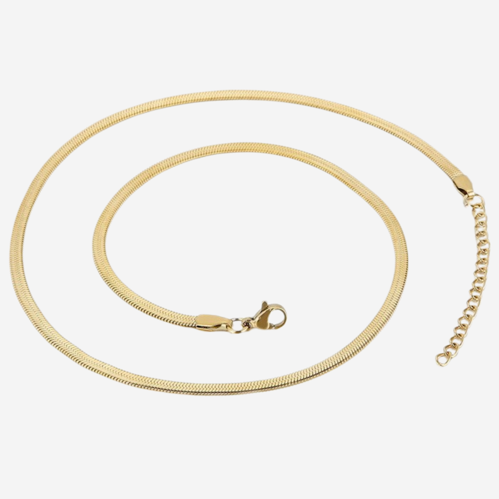 Feine Glieder Halskette Czarina Gold 45cm