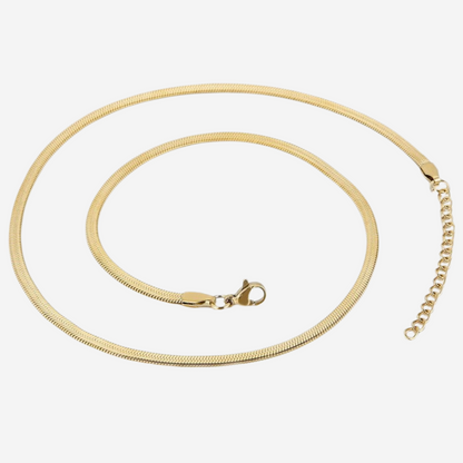 Feine Glieder Halskette Czarina Gold 45cm