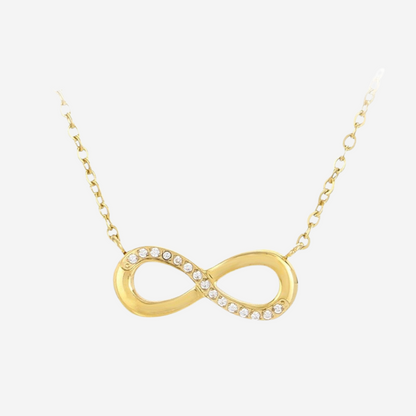 Minimalistische Infinity Halskette Czarina Gold