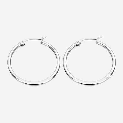 Minimal Creolen Czarina Silber 30mm