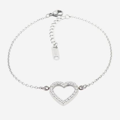 Herzform Love Armband Czarina Silber