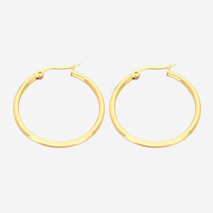 Minimal Creolen Czarina Gold 30mm