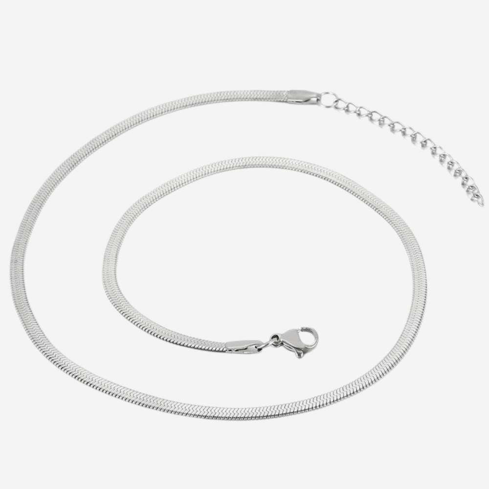 Feine Glieder Halskette Czarina Silber 45cm