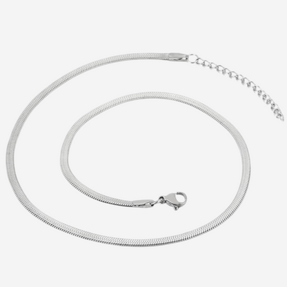 Feine Glieder Halskette Czarina Silber 45cm