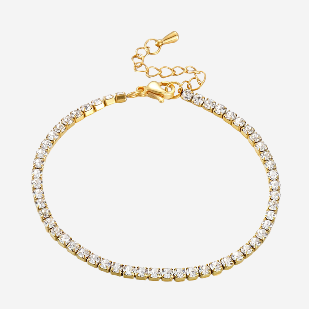 Funkelndes Tennis Armband Czarina Gold