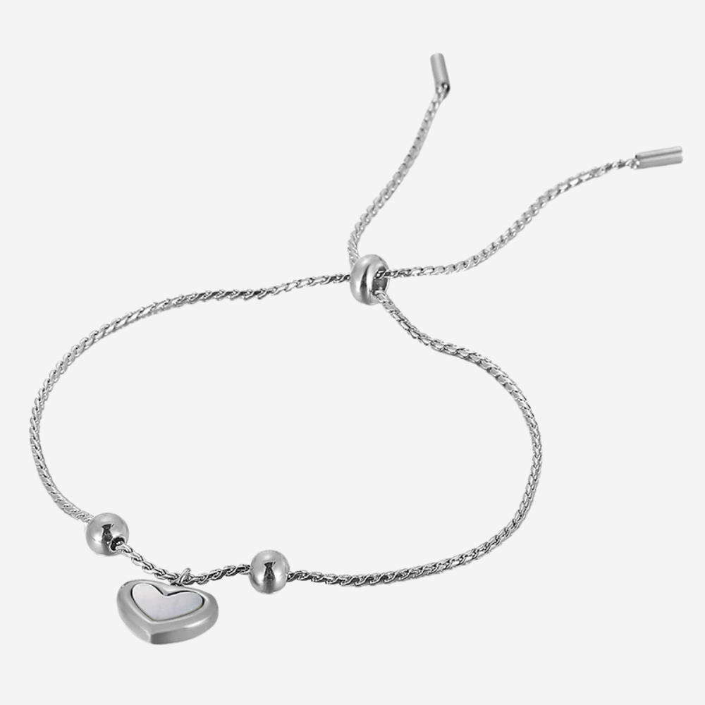 Verstellbares Herz Armband Czarina Silber