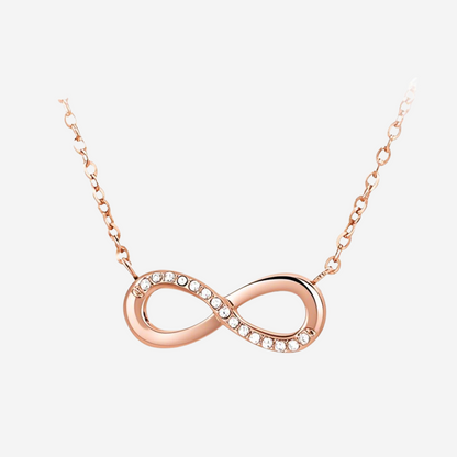 Minimalistische Infinity Halskette Czarina Roségold