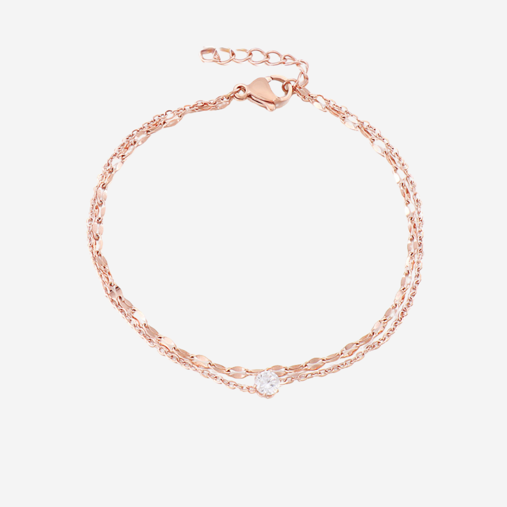 Elegant Sparkle Armband Czarina Roségold