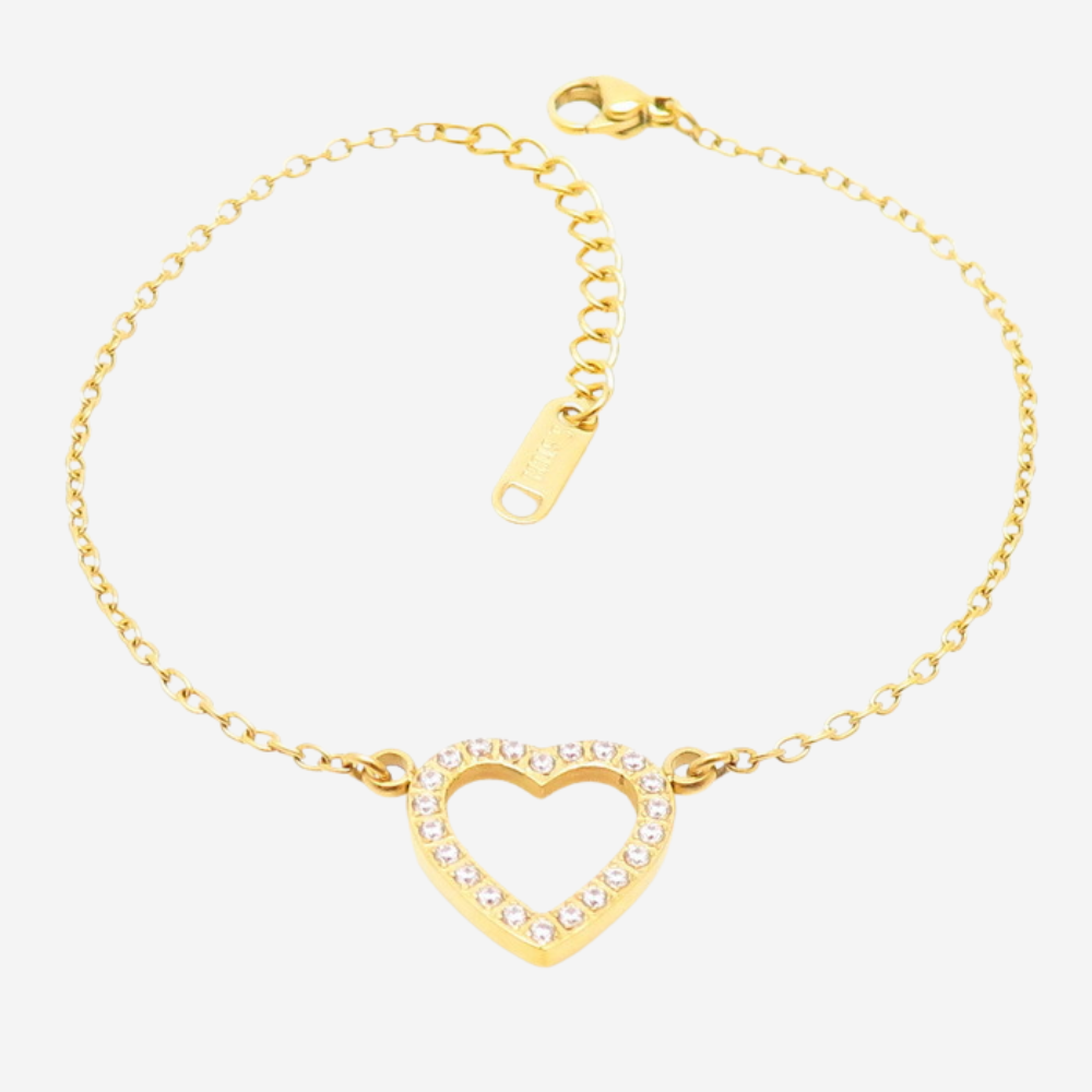 Herzform Love Armband Czarina Gold