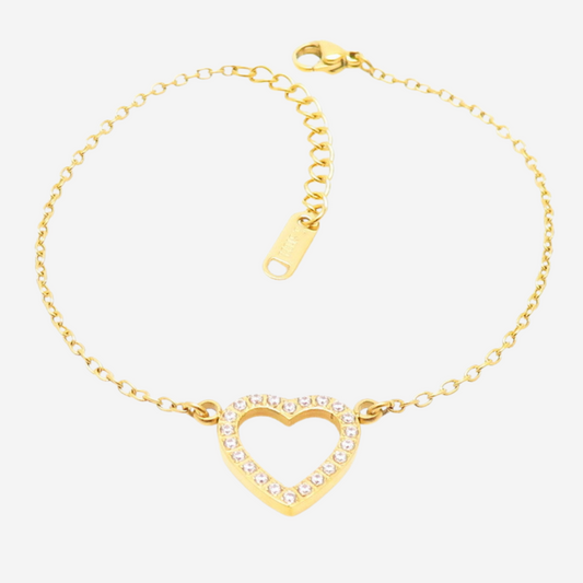 Herzform Love Armband Czarina Gold