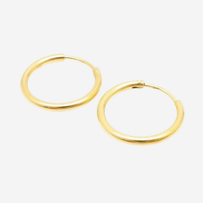 Klassische Creolen Czarina Gold 19 mm