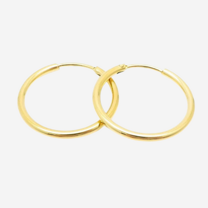 Klassische Creolen Czarina Gold 24 mm